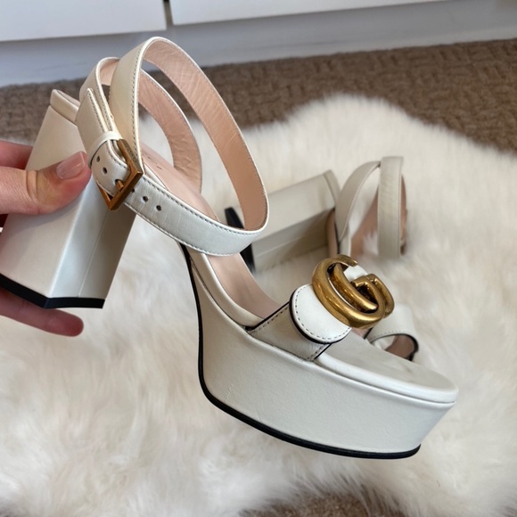 ❌SOLD❌ RARE MARMONT 55 PLATFORM SANDAL WHITE 36.5 - Picture 3 of 10